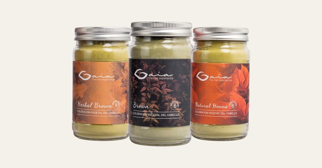 Herbal Brown, Brown y Natural Henna de Gaia, los tonos vegetales para cubrir las canas