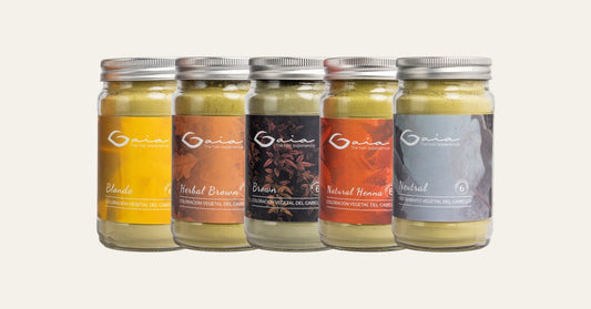 Gama de coloración vegetal Gaia: Blonde, Herbal Brown, Brown, Natural Henna y Neutral