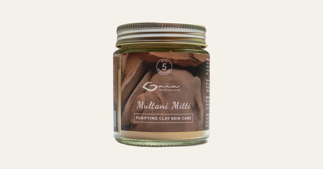 Multani Mitti de Gaia, arcilla purificante en polvo para cabello y piel